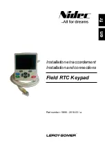 Leroy-Somer Nidec Field RTC Keypad Installation And Connections preview