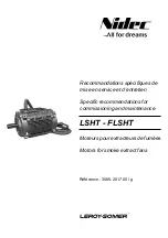 Предварительный просмотр 1 страницы Leroy-Somer Nidec FLSHT Series Instructions And Recommendations For The Installer