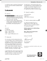 Предварительный просмотр 21 страницы Lervia KH 4425 Operation And Safety Notes