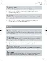 Предварительный просмотр 9 страницы Lervia LERVIA KH 1149 Operating Instructions Manual