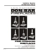 Предварительный просмотр 1 страницы Les foyers DON-BAR Fireplaces 9000 Installation, Operation And Maintenance Manual