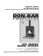 Les foyers DON-BAR Fireplaces CFS series Installation, Operation And Maintenance Manual preview