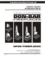 Les Foyers Don-Bar 5005 Installation, Operation And Maintenance Manual preview