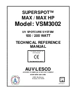 Lesco SUPERSPOT VSM3002 Technical Reference Manual preview