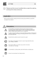 Preview for 2 page of LESITE LST-T004 Manual