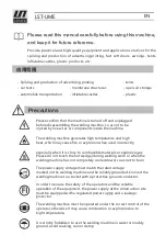 Предварительный просмотр 2 страницы LESITE LST-UME Manual