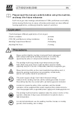 Preview for 2 page of LESITE LST1600 Manual