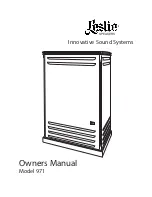 Предварительный просмотр 1 страницы Leslie 971 Owner'S Manual