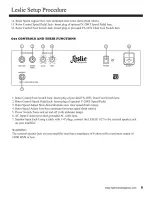 Предварительный просмотр 7 страницы Leslie G27 Owner'S Manual