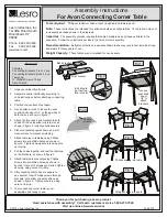 Предварительный просмотр 2 страницы Lesro Avon Connecting Center Table Assembly Instructions