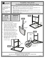 Предварительный просмотр 1 страницы Lesro Gansett Guest Assembly Instructions