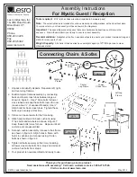 Предварительный просмотр 2 страницы Lesro Mystic Guest Series Assembly Instructions