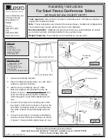 Lesro Steel Frame Conference Table Assembly Instructions предпросмотр