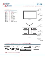 Предварительный просмотр 2 страницы less care LV1-42 Installation Instructions Manual