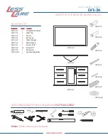 Предварительный просмотр 2 страницы LessCare LV1-36 Installation Instructions Manual