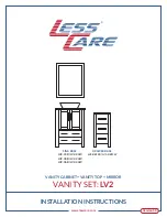 LessCare LV2-24B Installation Instructions Manual предпросмотр