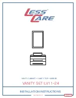 LessCare VANITY SET LV11-24 Installation Instructions Manual предпросмотр