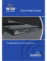 Предварительный просмотр 1 страницы Lesswire Wi2U Quick Start Manual