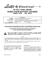 Lester 12610 Operating Instructions Manual предпросмотр