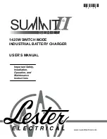 Предварительный просмотр 1 страницы Lester Summit II 29500 User Manual