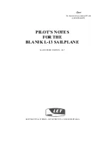 LET BLANIK L-13 Pilot'S Notes preview