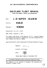 LET L-23 Super Blanik Flight Manual preview