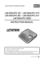 Letatwin MAX LM-550A/PC A11 Instruction Manual preview