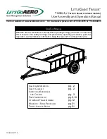 Lets Go Aero LittleGiant Trailer TLK864 User Assembly And Operation Manual preview