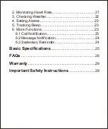 Preview for 3 page of Letscom Letsfit ID216 User Manual