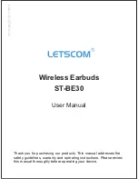 Preview for 1 page of Letscom ST-BE30 User Manual