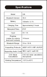 Preview for 12 page of Letsfit U8i User Manual