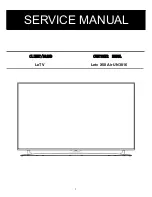 LeTV X50 air UN3016 Service Manual предпросмотр