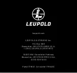 Preview for 40 page of Leupold 179640 Complete Operating Instructions