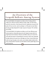 Preview for 15 page of Leupold BALLISTIC AIMING SYSTEM User Manual