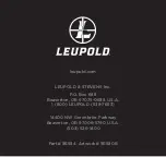 Preview for 62 page of Leupold GX-2c Operating Instructions Manual