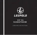 Preview for 1 page of Leupold GX-6c Operating Instructions Manual