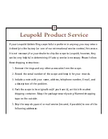 Preview for 43 page of Leupold Hunting Equipment Owner'S Handbook Manual