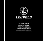 Leupold RX-2800 TBR/W Complete Operating Instructions предпросмотр