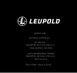 Preview for 40 page of Leupold RX-2800 TBR/W Complete Operating Instructions