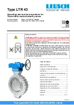 LEUSCH LTR 43 Series Operating And Service Instructions предпросмотр