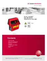 Leuze electronic 50120754 Instruction Manual preview