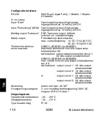 Предварительный просмотр 110 страницы Leuze electronic ASM1 Series Connecting And Operating Instructions