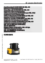 Leuze electronic CU405-2M12 Supplement To Original Operating Instructions preview