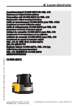 Preview for 1 page of Leuze electronic CU405-2M12 Supplement To Original Operating Instructions