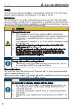 Preview for 10 page of Leuze electronic CU405-2M12 Supplement To Original Operating Instructions