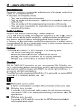 Preview for 11 page of Leuze electronic CU405-2M12 Supplement To Original Operating Instructions