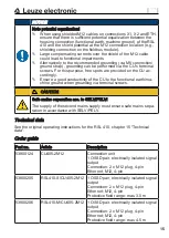 Preview for 15 page of Leuze electronic CU405-2M12 Supplement To Original Operating Instructions