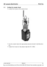 Preview for 22 page of Leuze electronic ERS200 Series Operating Instructions Manual