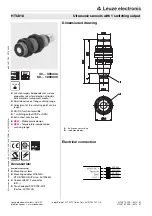 Предварительный просмотр 1 страницы Leuze electronic HTU318-300 M12 Series Quick Start Manual