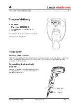 Preview for 3 page of Leuze electronic IT 6300 DPM Quick Start User Manual